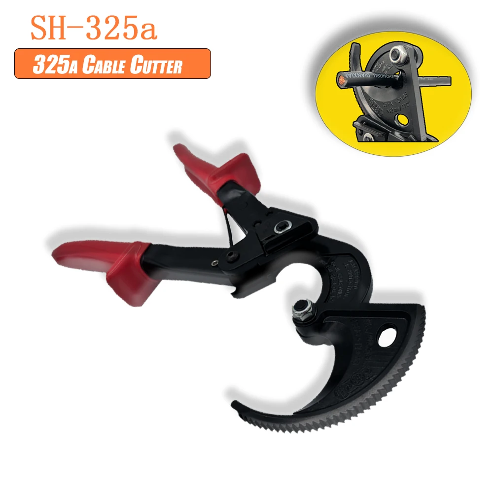 Hs-325a Ratchet Cable Cutter 240mm ² Quick Blade Wire Rope Cutting Hand ... - $41.52+