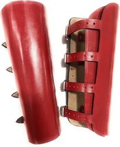 Medieval Leather Arm Gauntlet Wristband | Archery Bracers Leather Armband | Viki - £22.85 GBP