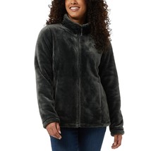 32 Degrees Full Zip Front Plush Faux Fur Jacket Green Women&#39;s Sz M NWT - $369.05 MXN