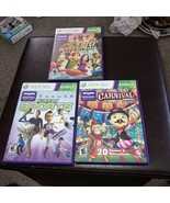 3 Kinect xbox 360 Games Sports,Carnival games and Adventures - $9.50