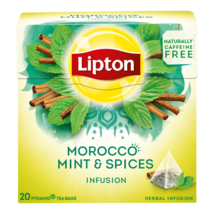 LIPTON Vanilla Caramel, Linden, Morocco Mint - 20 x 6 = 120 pyramid tea ... - $33.66