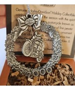 Harley Davidson Christmas Holiday Ornament Pewter Cruisin Santa Fe 2000 - $14.36