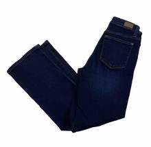 Judy Blue Mid Rise Bootcut Jeans Short Dark Blue Wash Womens 28 Stretchy - £23.15 GBP