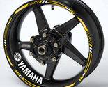 YAMAHA Motorcycle Wheel Decals Rim &amp; Inner Stickers Yellow - $29.99