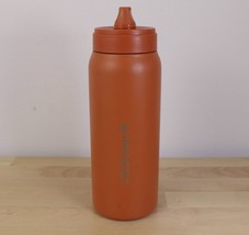 LIFESTRAW Go Series Metal Vacuum Insulated Bottle 24 oz w/ Straw Orange No Cap - £13.48 GBP