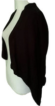 Cache Women&#39;s Black Cardigan Sweater Open Front Asymmetric Size XS - £9.91 GBP