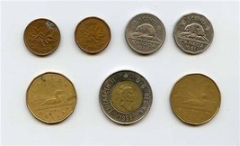 $4.12 in Canada Coins 2$ 1$ 5 Cent 1 Cent  - £6.32 GBP