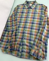 Carbon 2 Cobalt Men Flannel Shirt XL Plaid Long Sleeve Button Up - $14.82