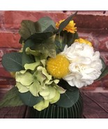 Opalhouse 13” Artificial Hydrangea Bundle Yellow White Green Flower Bouq... - £11.24 GBP