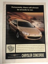 Vintage Chrysler Concorde LX Print Ad 1999 pa3 - $7.91