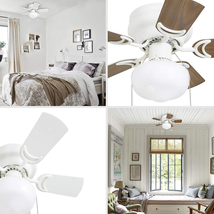 Ceiling Fan 28&quot; Alloy Steel Indoor White NEW - £64.22 GBP