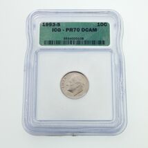 1993-C 10C Dime Roosevelt Clad Proof Évalué Par ICG Comme PR70 DCAM - $34.05