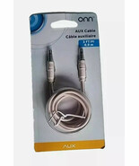ONN Premium AUX Cable - 3ft, Pink - High-Quality Audio Connection - $5.51 CAD
