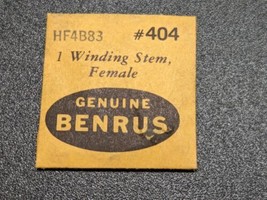 NOS NEW Genuine - Benrus Watch Cal. HF4B83 - Winding Stem - Female Part# 404 - £11.09 GBP