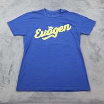 Evogen Lifestyle Apparel Shirt Womens S Blue Logo Print Short Sleeve Tee - £17.89 GBP