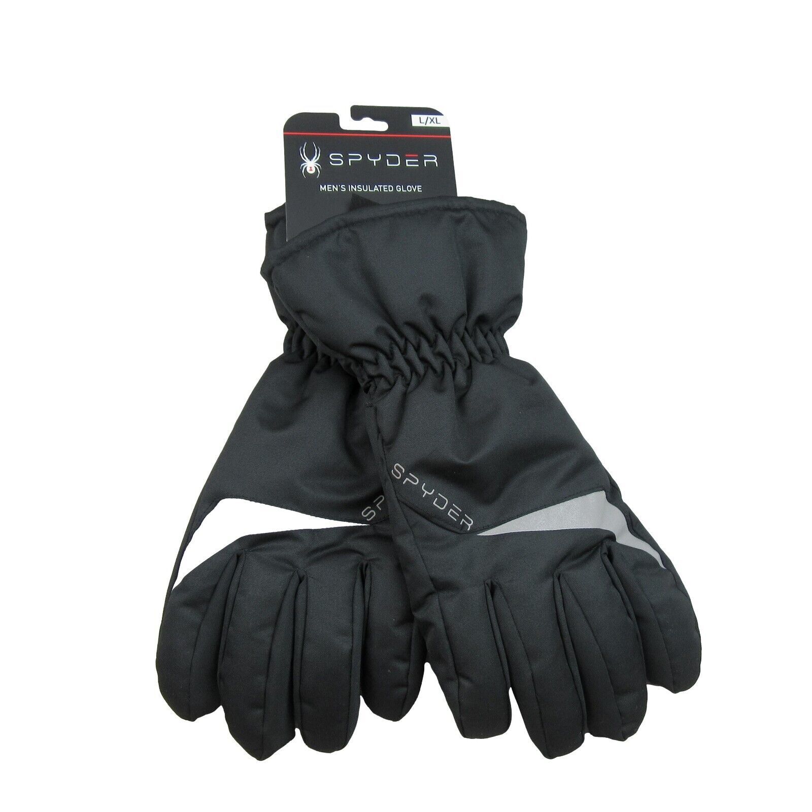Primary image for Spyder Insulated Ski Winter Snow Black Grey Gloves Mens Size Large / XL NEW $69