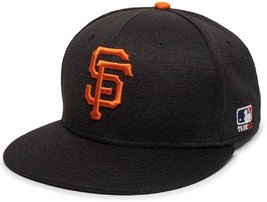 San Francisco Giants MLB OC Sports Flat Brim Black Hat Cap Adult Adjustable - £18.42 GBP