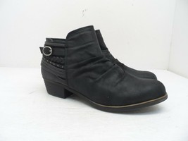 Rampage Women&#39;s Tyra Boot Black Fabric Size 6M - $21.37