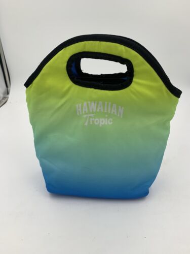 Primary image for Hawaiian Tropic Zippered Insulated Handled Bag Green Blue Ombre Effect