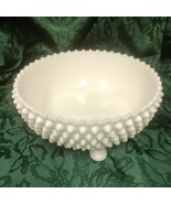 Fenton 3-Footed Bowl in Milk Glass Hobnail Pattern.HArd to find - $10.05