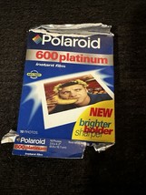 Vintage Polaroid 600 Platinum Instant Film Pack 10 photos. Expired. Open BoX. - $15.88