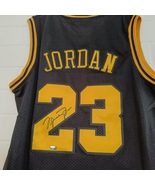 Michael Jordan #23 Signed Autographed Chicago Bulls Jersey Black - COA - £496.71 GBP