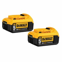 DeWALT DCB205-2 20V MAX Premium XR 5.0Ah Lithium Ion Power Tool Battery - 2 Pack - £261.38 GBP