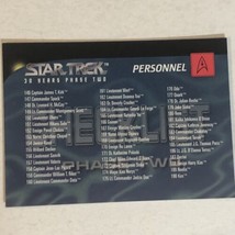 Star Trek Phase 2 Trading Card #199 Checklist D - £1.56 GBP