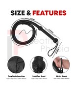 Cowhide Leather BULL WHIP Black Indiana Jones  04 to 08 Feet Long 12 Plaits - €16,17 EUR+