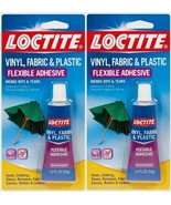 2~ 1oz LOCTITE Vinyl Fabric Plastic Flexible Clear Adhesive Leather Canv... - £23.52 GBP