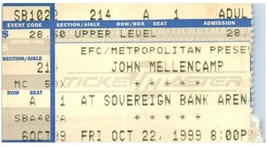 John Mellencamp Concert Ticket Stub October 22 1999 Trenton New Jersey - £19.40 GBP