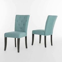 Noble House Nyomi Fabric Tufted Dining Chair (Set of 2) - £157.88 GBP