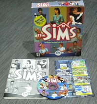 The Sims Game Big Box Game of the Year First Edition 2000 EA MAXIS CD ROM - £46.98 GBP