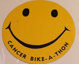 Yellow Cancer Bike-A-Thon Sticker 6 inches Box 2 - $4.94