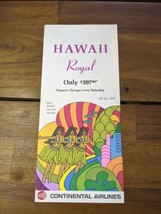 1972 Hawaii Royal Continental Airlines Hotel Travel Brochure - £54.50 GBP