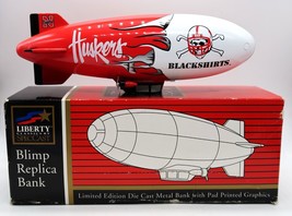 Liberty Spec Cast NE Huskers Blimp Diecast Coin Bank LTD Edition Orig Box - £38.89 GBP