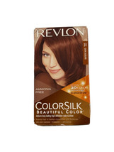 An item in the Health & Beauty category: Revlon ColorSilk Hair Color, [31] Dark Auburn 1 ea