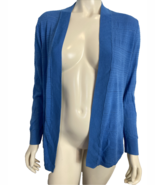 Talbots Women&#39;s Open Textured Cardigan Sweater Blue XL - €20,45 EUR