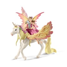 Schleich bayala, Unicorn Toys for Girls and Boys, Fairy Feya Figurine with Pegas - £21.57 GBP