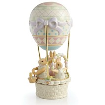 Lenox Easter Bunny Rotating Musical Centerpiece Up Hot Air Balloon Joy R... - $160.00