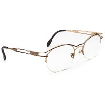 Cazal Women&#39;s Eyeglasses Mod 103 Brown/Gold Half Rim Metal Frame 51[]18 140 - £69.40 GBP