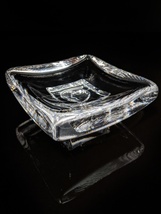 Kosta Boda Art Glass Small Heart Trinket Dish has original sticker 4.25  x 1.75&quot; - £75.93 GBP