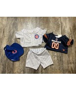 Build A Bear Chicago Cubs 3 Piece Uniform MLB Baseball BABW &amp; Bears Jersey - $41.01 CAD