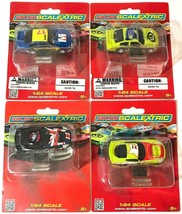 4pc 2014 Micro Scalextric USA Stockers+Union Jack GT Slot Car Lot HO Scale Fast! - $124.99