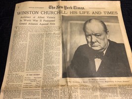 Winston Churchill: His Life and Times - A New York Times Supplement - £45.62 GBP