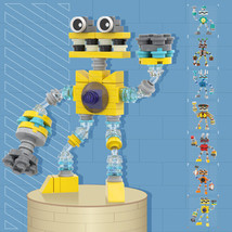 MOC Yellow Monster Choir Action Figure Building Block Set Collectible Br... - £6.98 GBP