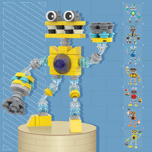 MOC Yellow Monster Choir Action Figure Building Block Set Collectible Br... - £7.11 GBP