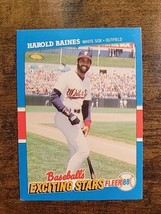 Harold Baines 1988 Fleer Exciting Stars #1 - Chicago White Sox - MLB - £1.55 GBP