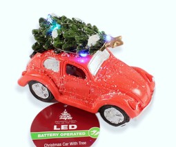Christmas Beetle Car With LED Lights and Tree Decoration NEW - $14.76