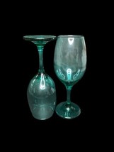 Cristar Rioja Stem Wine Water Goblet Glasses Solid Made In Colombia Set of 2 - $29.34